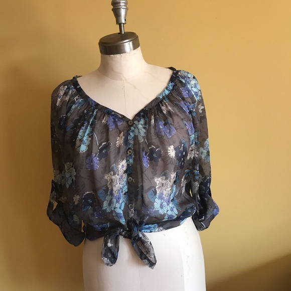 Karen Kane Silk georgette blouse - Picture 4 of 6